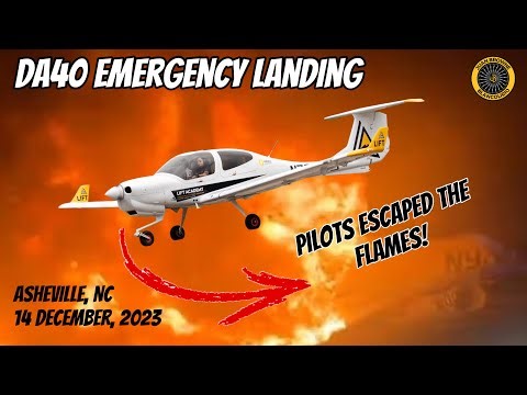 DA-40NG Forced Landing Asheville N. Carolina 14 Dec 2023