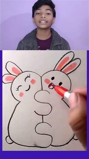 Beautiful rabbit pencil drawing tutorial for kids and beginners #pencildrawing #pencilart #artist