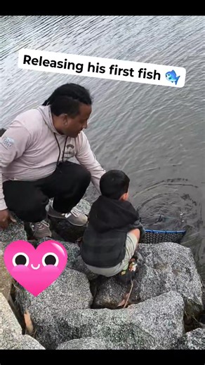 1.5K views · 44 reactions | Learning the basics. Reviving and releasing his first ever fish. Thanks as always to our supporters named on our clothing On The Edge Lures Bdazzled Baits Canberra Fishing Rod Repairs #maluhunter #baitfishing #saltwaterfishing #tomakin #fishingislife #familyfishingday | Malu Hunter - Fishing | Facebook