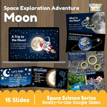 Moon Space Science Google Slides | Solar System Astronomy Lesson for Kids