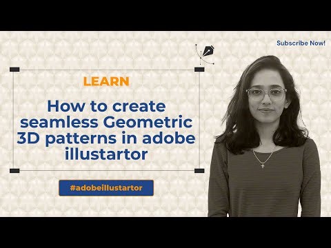 Create Seamless Patterns | Geometric 3D Pattern in Illustrator with Basic Shapes #adobeillustrator