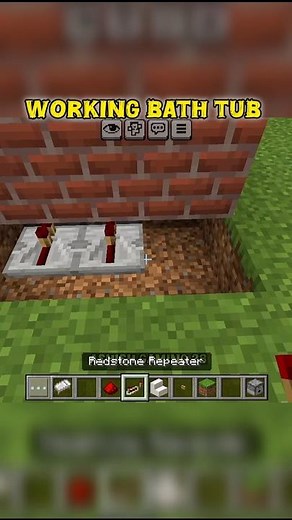 I Built a Working Bathtub in Minecraft!