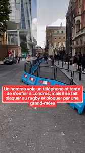 796K views · 5.9K reactions | Un homme vole un téléphone et tente de s'enfuir à Londres, mais il se fait plaquer et bloquer par une grand-mère. | Le Tribunal Du Net | Facebook