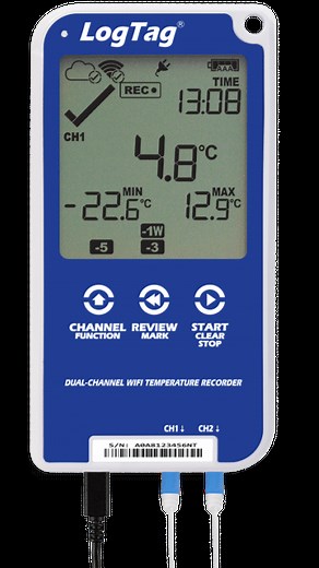 UTRED30-WiFi: Multi-Use Dual-Channel LCD WiFi Data Logger