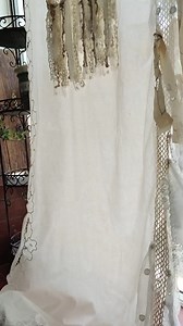 Crochet Lace Door Curtain: Beige Cotton Boho Room Divider - Etsy