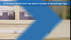 Uponor ProPEX 1 in. PEX-A Expansion Barb Engineered Polymer Closed Multi-Port Tee with 1/2 in. Branches, 8-Outlets Q2281051