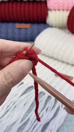 Super beautiful hand-knitting technique #crochet #knitting #handmade