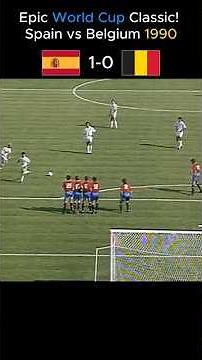 🔥 Spain vs Belgium 1990 FIFA World Cup | Match Highlights | All Goals | Classic World Cup Battle ⚽