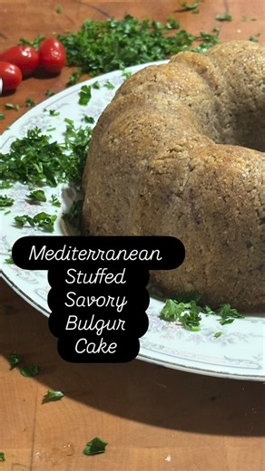 Sanaa Abourezk/ vegan, vegetarian | A vegan Thanksgiving centerpiece. “Turkey who? We are having a Mediterranean savory bulgur cake this year. Yes, it’s vegan. Yes, it’s... | Instagram