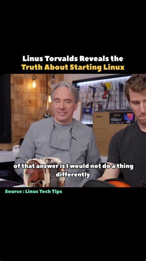 Linus Torvalds Reveals The Truth About Starting Linux #shorts #linux #coding #programming
