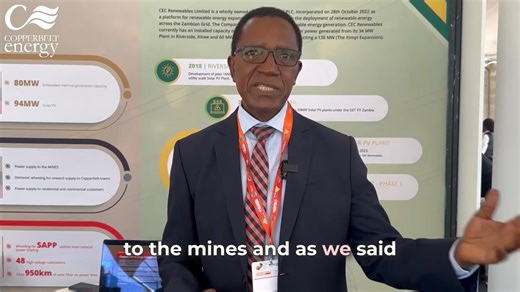 As the 2025 edition of the Zambia Mining and Investment Insaka wraps up today, CEC is proud to have contributed through the CEO’s Forum and various other engagements. Mr. Silvester Hibajene, our Head of Government Relations, noted, “Our company is basically the brainchild for the mining sector and our job is to ensure that they have enough power to do what they ought to do, mining, refining, processing and everything.” We thank all partners and visitors to the CEC stand for the meaningful discus