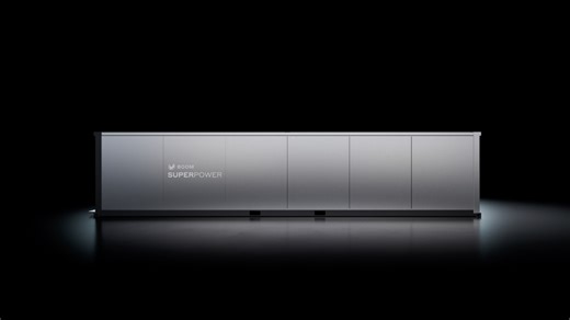 Superpower delivers 42MW of ISO-rated power in a 40’ shipping container-sized package and keeps full output above 110° F with waterless operations. | Boom Supersonic