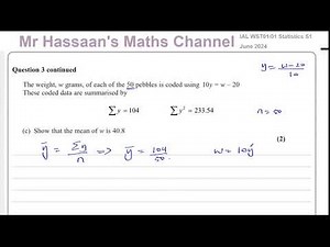 WST01/01, (Edexcel) IAL S1 June 2024, Q3, Histograms, Linear Interpolation, Coding