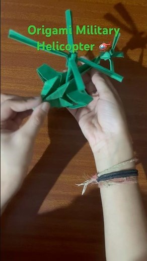 Origami Military Helicopter (very easy origami) ‪@OrigamiGadgets‬