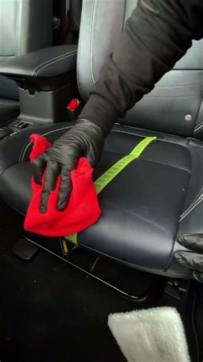 How to Clean Your Leather Seats.. #satisfying #detailing #shorts