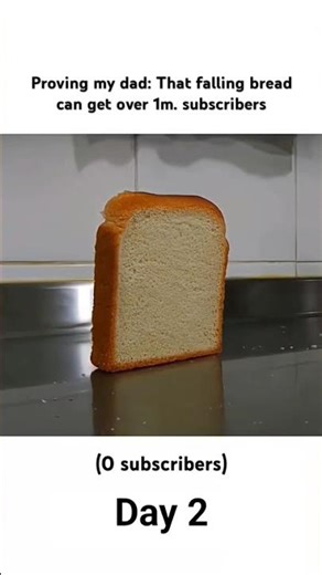 proving my dad: That falling bread can get over 1m subscribes📌 Please subscribe 🔔