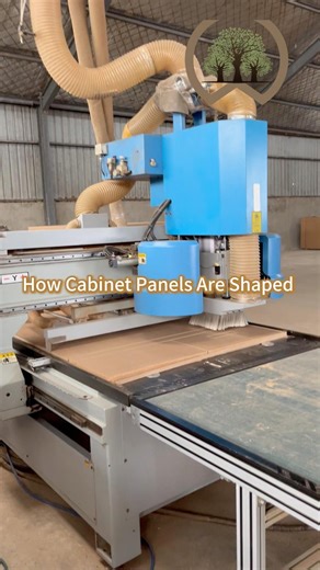 How Cabinet Panels Are Shaped #mdf #chinafactory #furnituremaking #carvingwooden #kitchencabinets