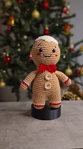 Handmade Crochet Gingerbread Man | Amigurumi Cookie Figure, Holiday Decor - Etsy Canada