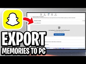How to Export & Download All Snapchat Memories to Computer - Full Guide