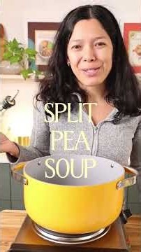 The easiest split pea soup recipe #soup #splitpeas #comfortfood