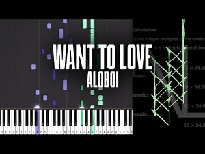 Want To Love (Just Raw) - Aloboi - Piano Tutorial + MIDI