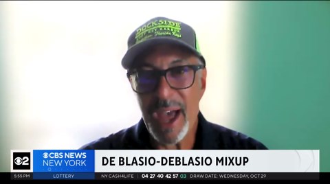 Long Island wine importer Bill Deblasio has some fun with mayoral identity mix-up