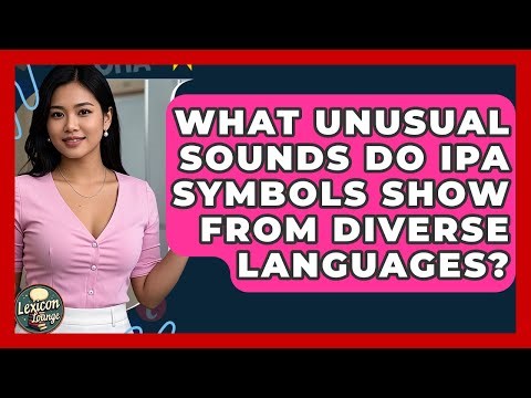 What Unusual Sounds Do IPA Symbols Show From Diverse Languages? - Lexicon Lounge
