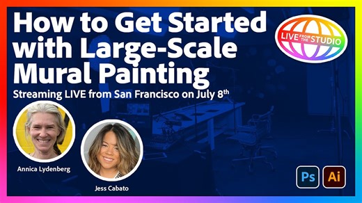How to Get Started with Large-Scale Mural Painting | Live from San Francisco on July 8th!