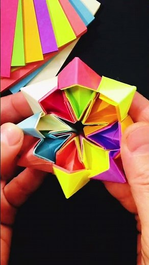 Sticky Note Origami - Fidget Toys #shorts #origamitoy #origamitransformers
