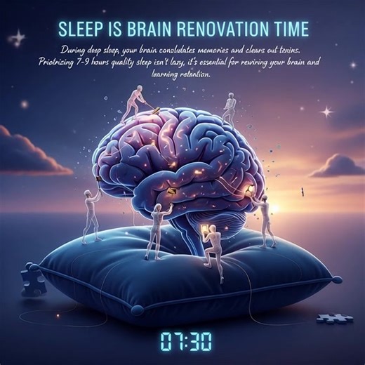 Sleep is brain renovation time - During deep sleep, your brain consolidates memories and clears out toxins. Prioritizing 7-9 hours of quality sleep isn't lazy; it's essential for rewiring your brain and learning retention. #shiftedmindsacademy #SelfDevelopment #mindsetmatters #onlinecourses #shitedminds #neurosciencemindsettraining #selfdevelopmentjourney #neurosciencemindsettraining #EmpowerYourMind #neuroscienceforgrowth #selfcare #UnlockYourPotential #selfimprovementcourses #mindsetshift #men