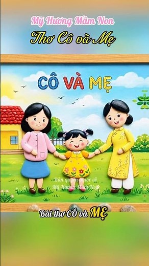 Teaching Toddlers the Poem "My Teacher and Mom" ❤️ Great Poetry for Preschoolers | My Huong Presc...