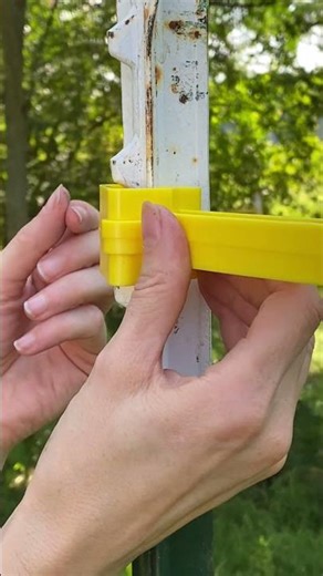 Electric fence - put a T-Post Extended Insulator on the T-post