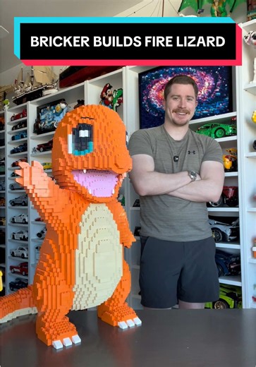 Building the HUGE Fire Lizard from @Bricker Builds! Use the link in my bio for 10% off their entire website! #Ad #BrickerBuilds #LEGO #ASMR #Character