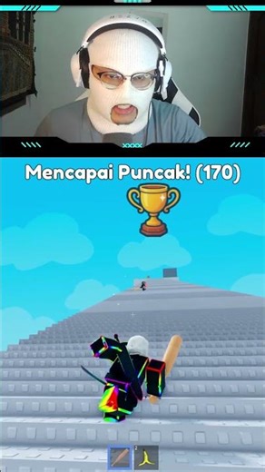 NAIK TANGGA TERTINGGI DI DUNIA DEMI DAPAT PIALA!!! #roblox #robloxshorts