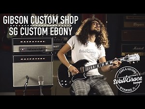 GIBSON CUSTOM SHOP SG CUSTOM EBONY X WALT GRACE VINTAGE