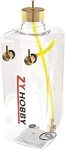 ZYHOBBY RC Fuel Tank 1000ML,RC Gas Fuel Bottle with Transparent Plastic for RC Airplane Model in USA