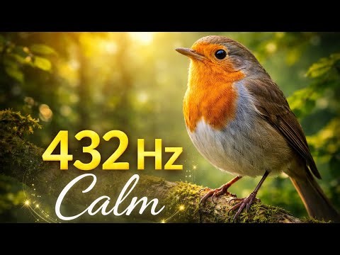 432 Hz European Robin Bird Song 🐦 | Relaxing Nature Sounds for Sleep, Study & Meditation.