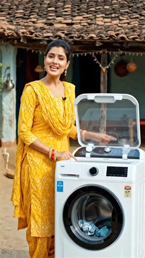 Gaon ki Desi Washing Machine | Kapde Dhona Hua Easy 👗#DesiJugaad #Innovation #VillageLife #SmartWork