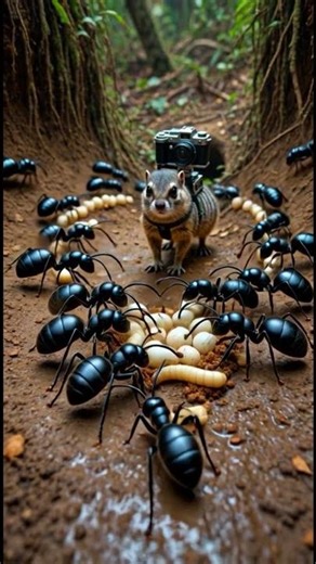 Chipmunk Secret Life Underground Tunnel Exploration 🐿️📸