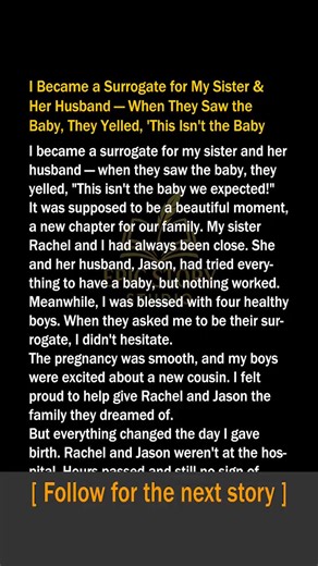 A heartfelt story of becoming a surrogate for my sister and her beautiful baby. Love, hope, and family bonds that last forever. 💖👶 #FamilyLove #SurrogacyJourney #BondBeyondWords | Ivy Stories