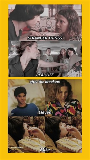 Stranger Things vs Real Life Breakup 💔😂 | Eleven vs Mike Reality Check #explorepage #funny
