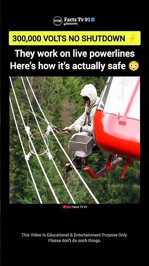 This Is How Crews Repair 300kV Powerlines Safely ⚡🚁