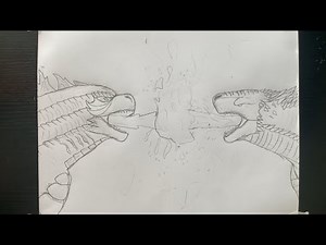 How to draw Godzilla vs Shimo Atomic and Ice Blast