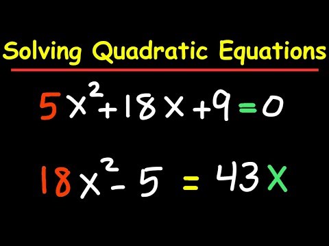 Solving Quadratic Equations by Factoring Easy & Fast (part 3/3)