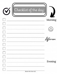 Daily Checklist Template: Simple Task Tracker (digital Download) - Etsy Australia