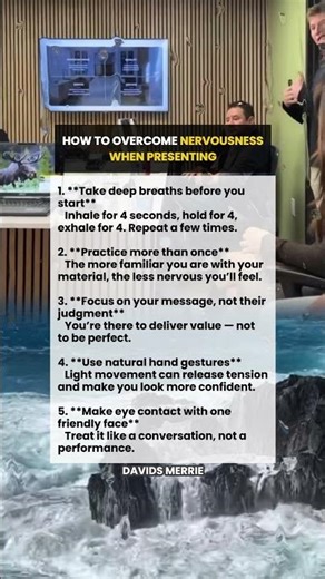HOW TO OVERCOME NERVOUSNESS WHEN PRESENTING #quotes #information #story