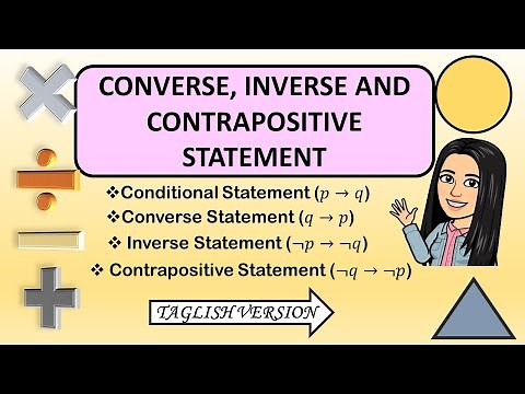 Converse, Inverse and Contrapositive Statements
