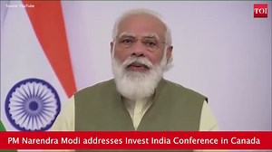 Prime Minister Narendra Modi today virtually delivered the keynote address at the Invest India Conference in Canada. PM Modi said, "India-Canada bilateral ties are driven by our shared democratic values and many common interests. The trade and investment linkages between us are integral to our multifaceted relationship." | The Times of India