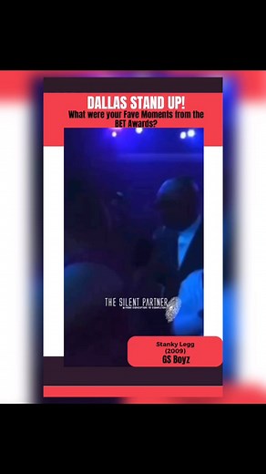 20 reactions | Alright y’all… you’ve had 2 whole days to watch the show so we want to hear your thoughts on the BET awards. Also, did you see Dallas represented when the GS Boyz Stanky legged across the screen?? • #writebackwednesday #BETawards #Dallas #GSBoyz #tspvip #thesilentpartner | The Silent Partner | Facebook