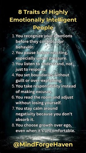8 Traits of Highly Emotionally Intelligent People
